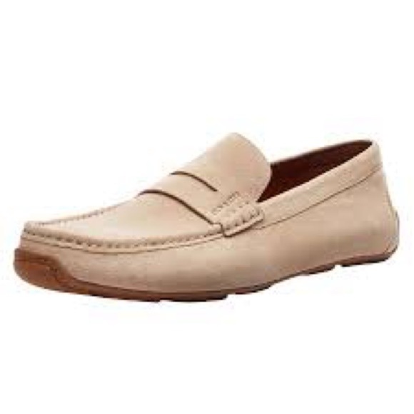 Coach Men's Light Tan Suede Loafers - Picture 11 of 14